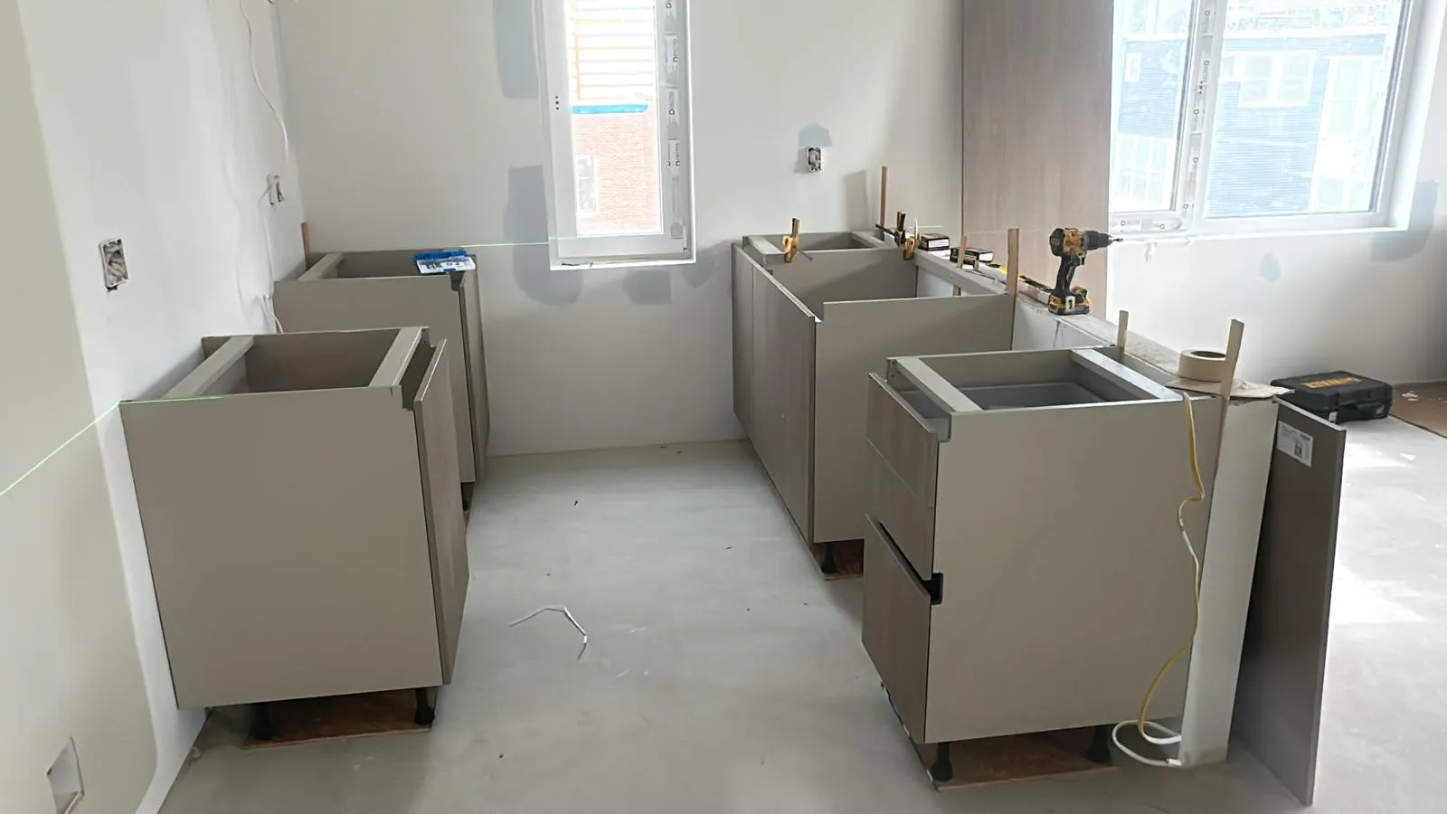 Custom kitchen cabinetry installed by Hathaway Finish Carpentry in Massachusetts